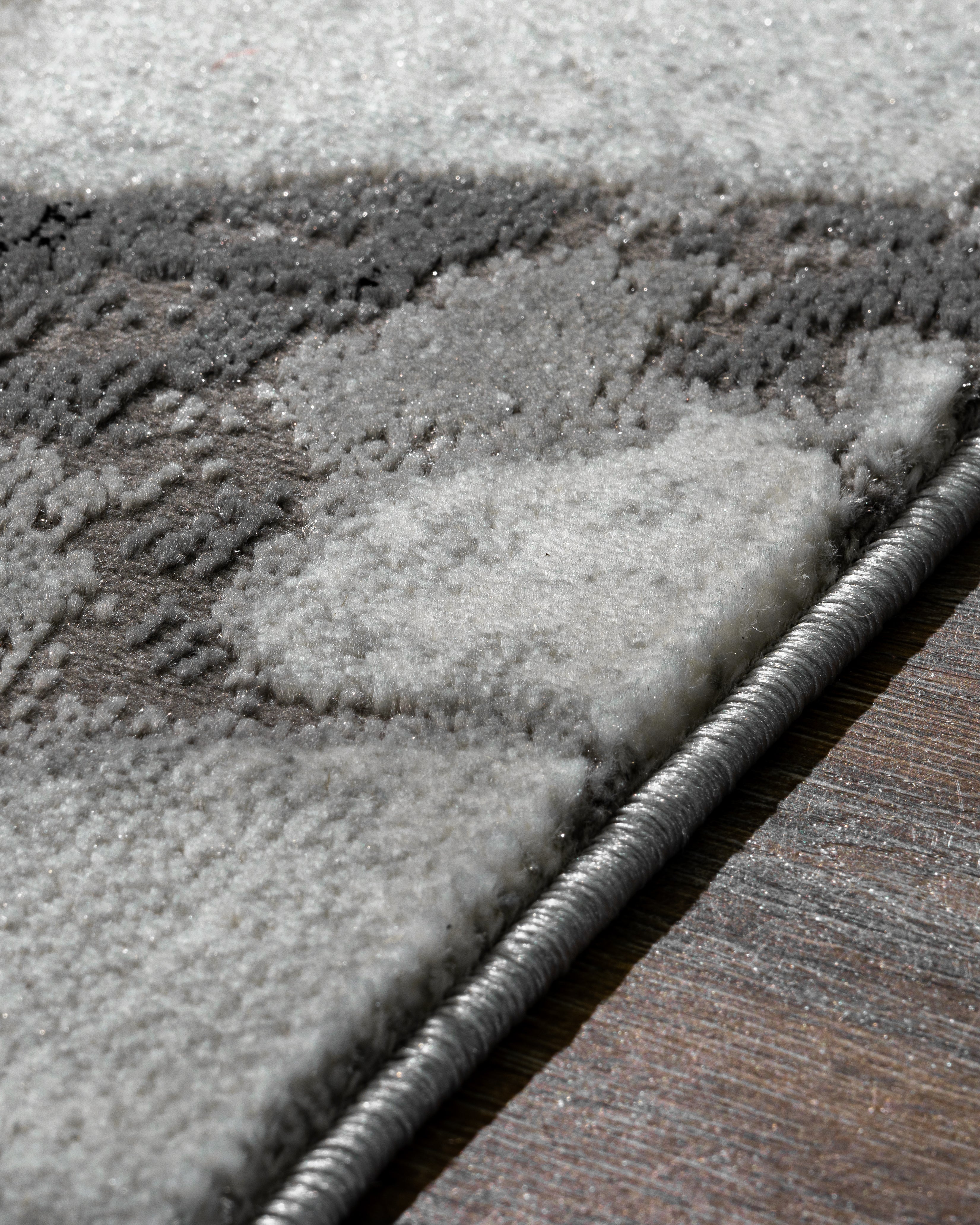 Rumefa- Marmaris Hochflor Textur Teppich T047A