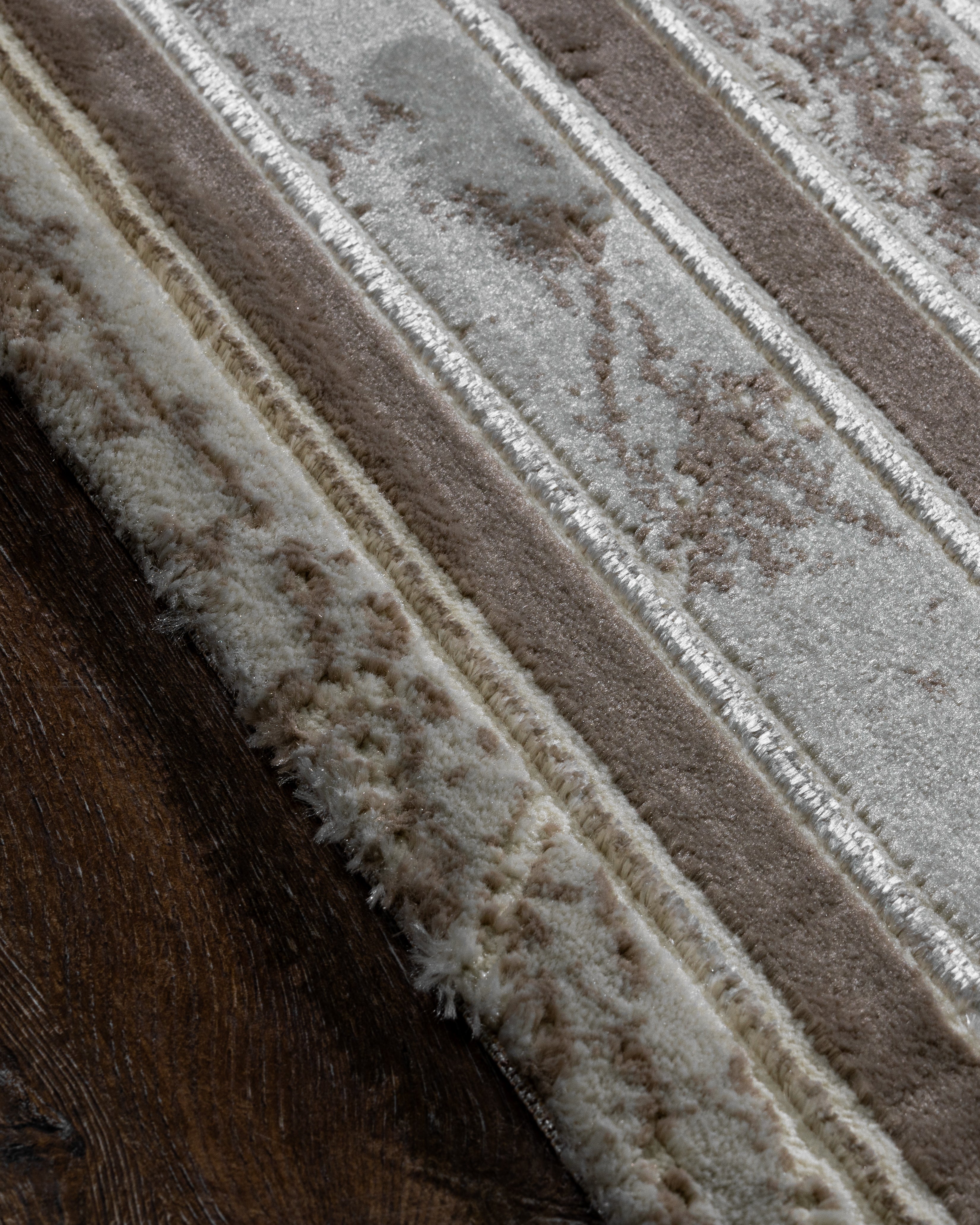 Rumefa- Marmaris Hochflor Textur Teppich T043B